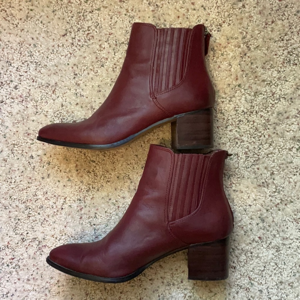 Halogen Burgundy Boots size 10